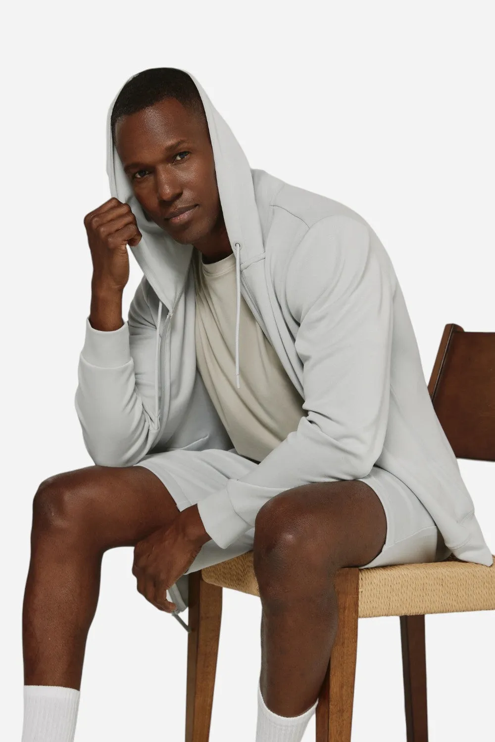 7 Diamonds Rev Full Zip Hoodie Platinum