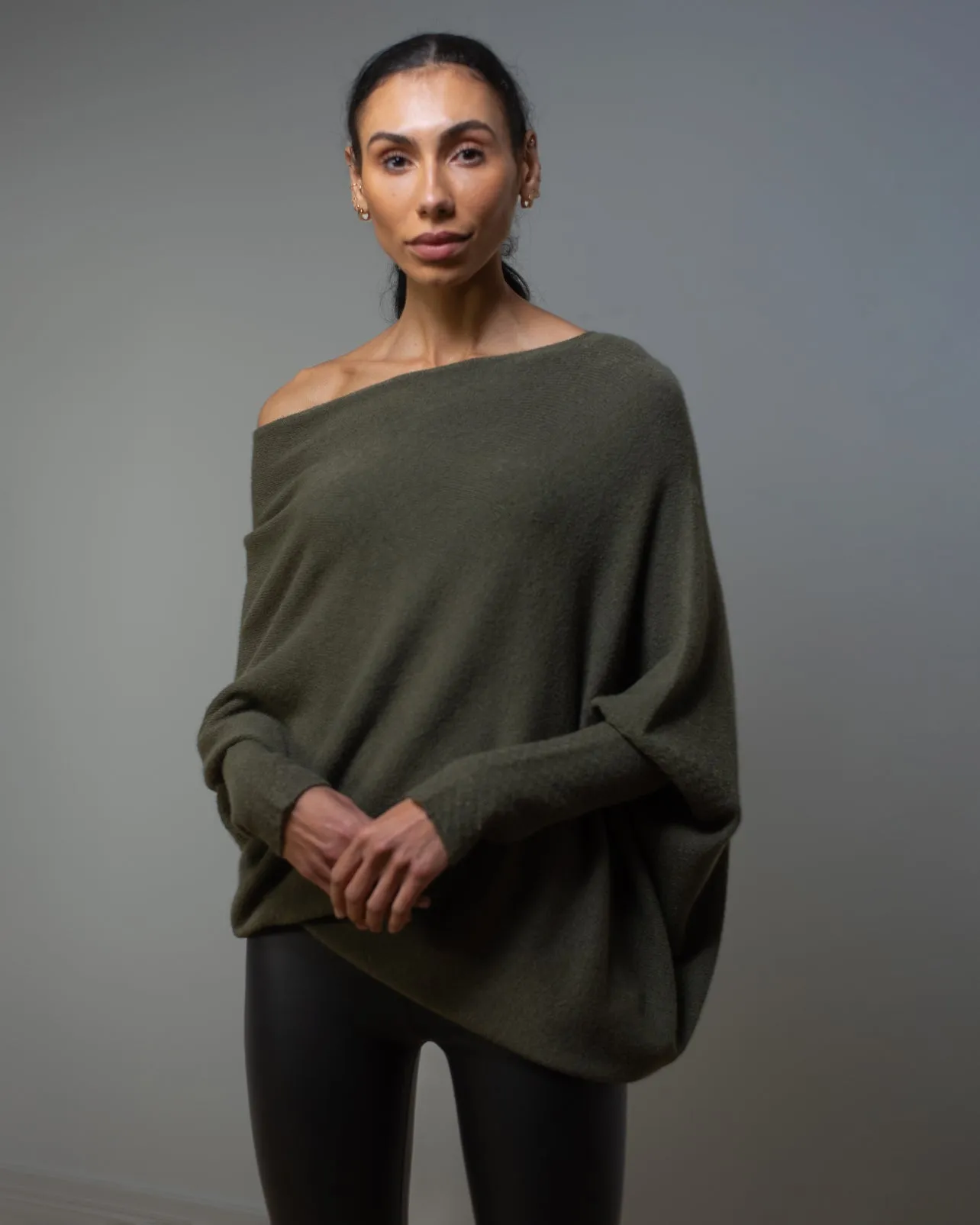 Asymmetric Draped | Khaki
