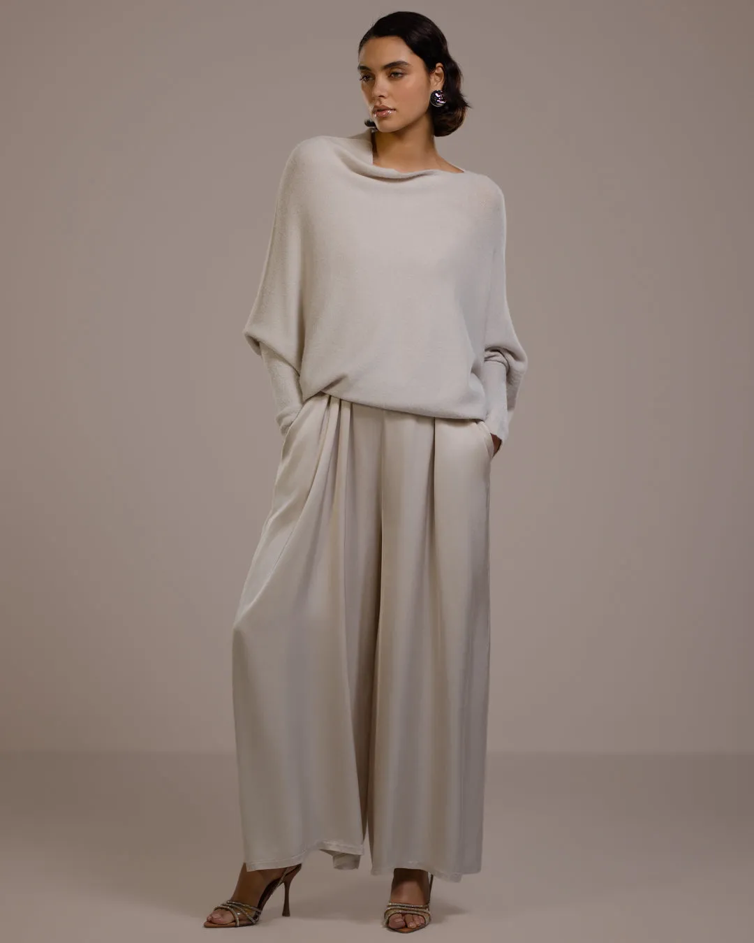 Asymmetric Draped | Light Beige