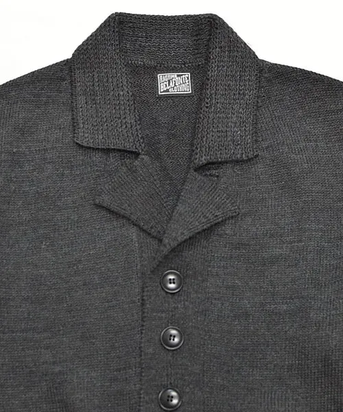 Belafonte Ragtime Clothing, A1 Cardigan, Charcoal Mix