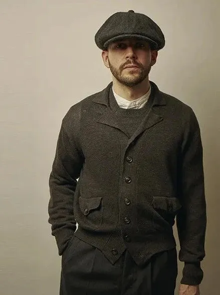 Belafonte Ragtime Clothing, A1 Cardigan, Charcoal Mix