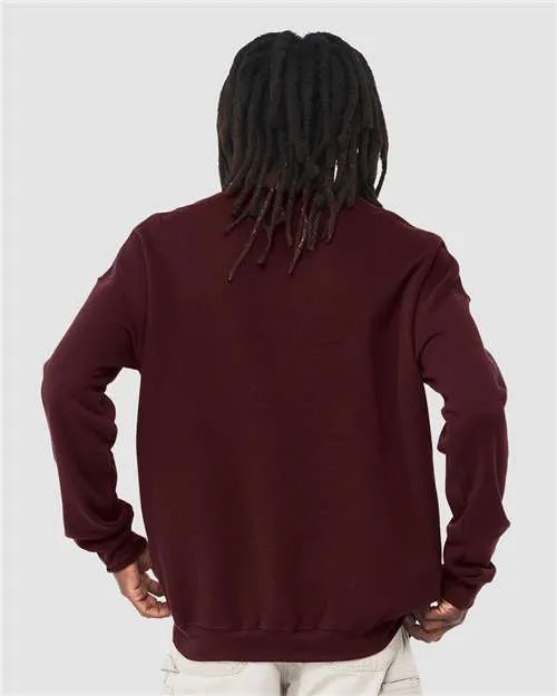 BELLA   CANVAS Sponge Fleece Drop Shoulder Crewneck Sweatshirt 3945 Maroon