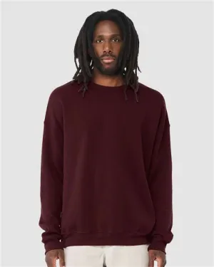 BELLA   CANVAS Sponge Fleece Drop Shoulder Crewneck Sweatshirt 3945 Maroon
