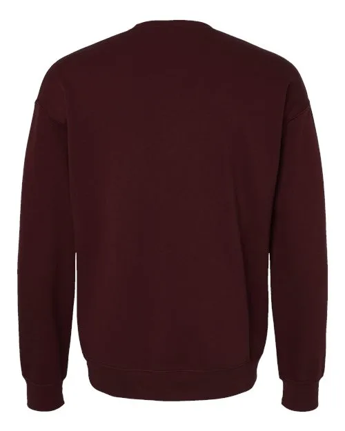 BELLA   CANVAS Sponge Fleece Drop Shoulder Crewneck Sweatshirt 3945 Maroon