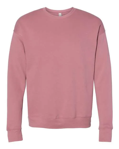 BELLA   CANVAS Sponge Fleece Drop Shoulder Crewneck Sweatshirt 3945 Maroon