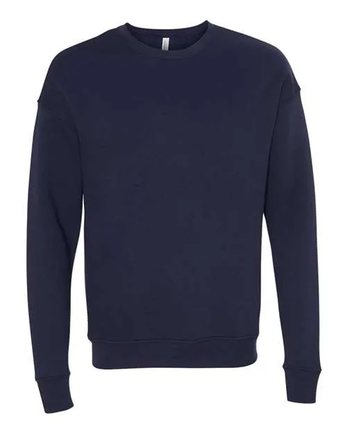BELLA   CANVAS Sponge Fleece Drop Shoulder Crewneck Sweatshirt 3945 Military Green