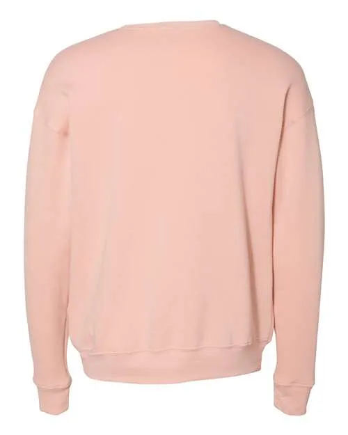 BELLA   CANVAS Sponge Fleece Drop Shoulder Crewneck Sweatshirt 3945 Peach