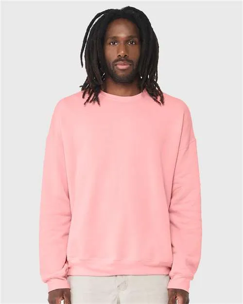 BELLA   CANVAS Sponge Fleece Drop Shoulder Crewneck Sweatshirt 3945 Peach