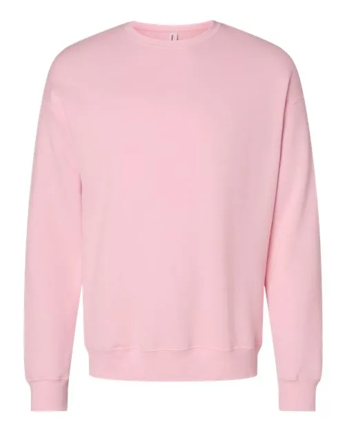 BELLA   CANVAS Sponge Fleece Drop Shoulder Crewneck Sweatshirt 3945 Peach