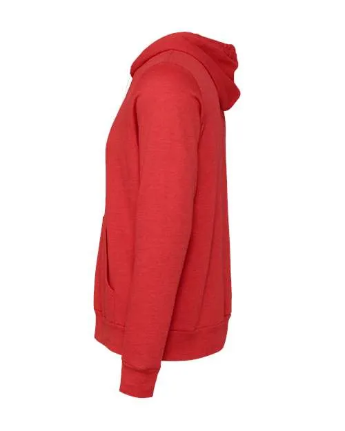 BELLA   CANVAS Sponge Fleece Hoodie 3719 Heather Red