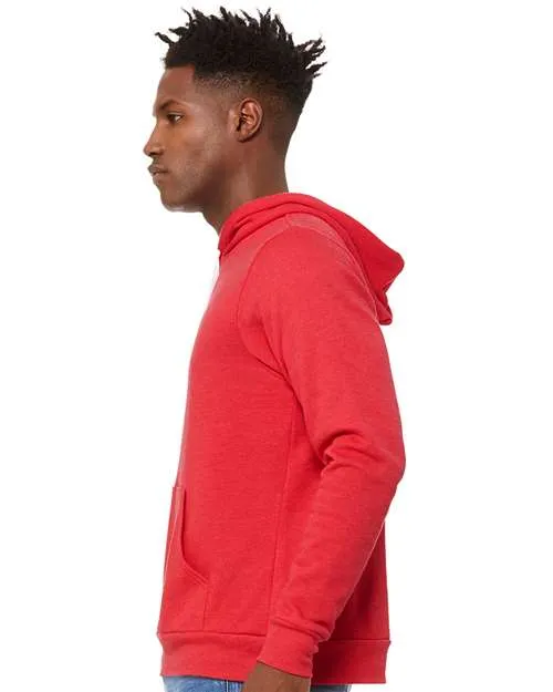 BELLA   CANVAS Sponge Fleece Hoodie 3719 Heather Red