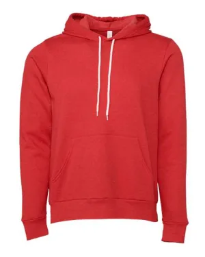 BELLA   CANVAS Sponge Fleece Hoodie 3719 Heather Red