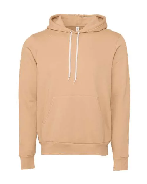 BELLA   CANVAS Sponge Fleece Hoodie 3719 Heather Red