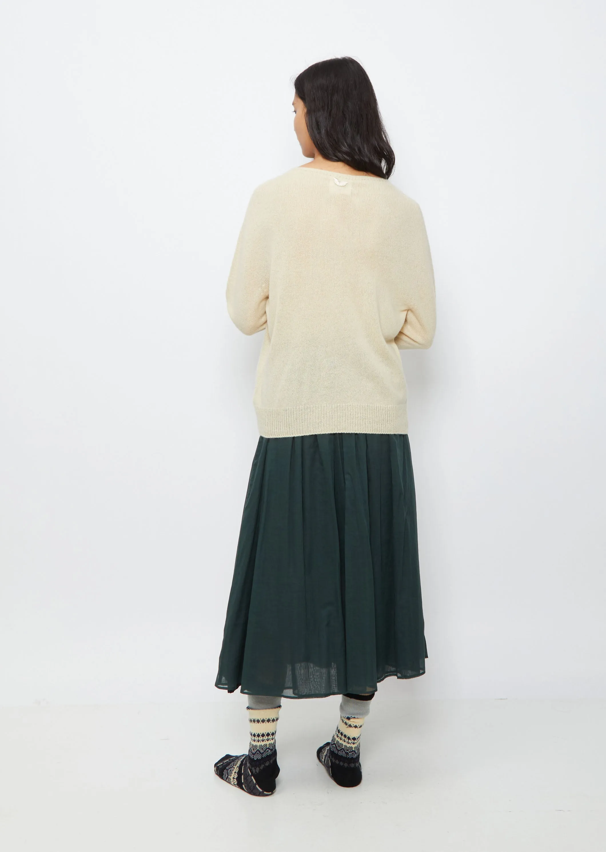 Cashmere Front Pocket Sweater — Ivory