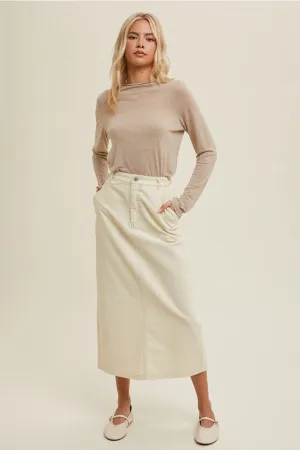 Cord Maxi Skirt
