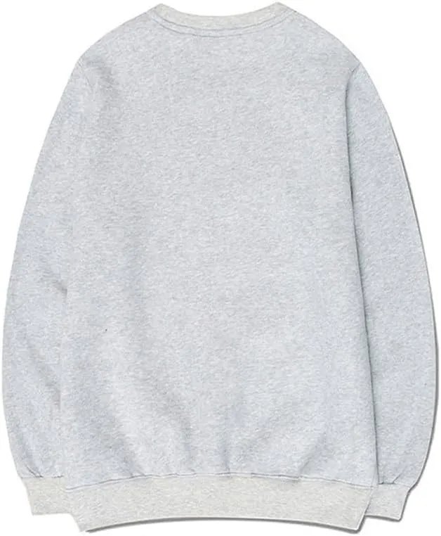 CORIRESHA Unisex Cute Cat Sweatshirts Crewneck Long Sleeves Casual Hearts Pullovers