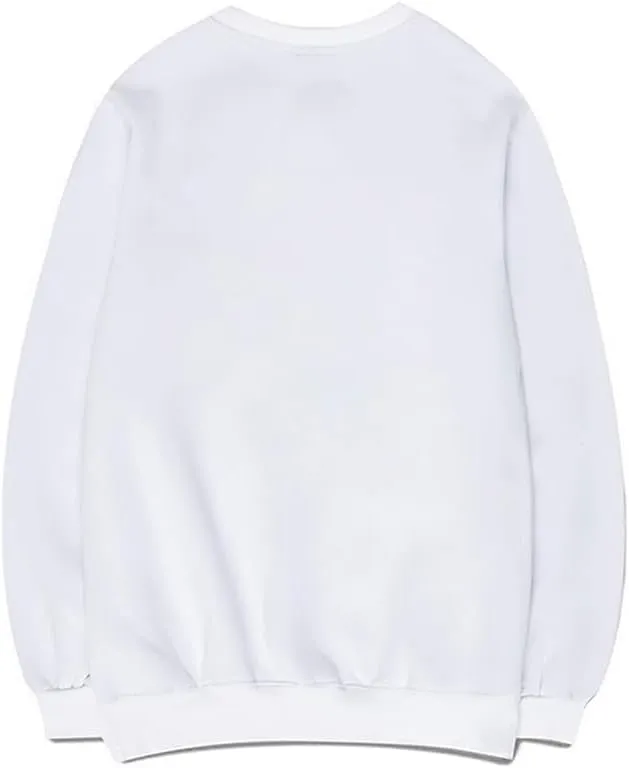 CORIRESHA Unisex Cute Cat Sweatshirts Crewneck Long Sleeves Casual Hearts Pullovers