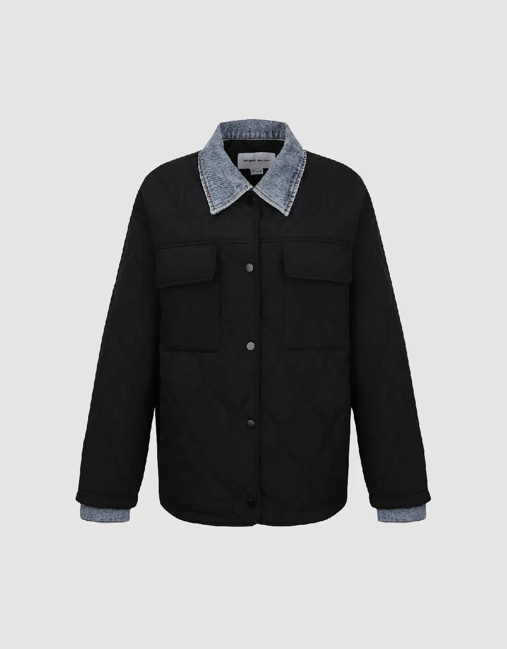 Drop Shoulder Sleeve Padded Coat