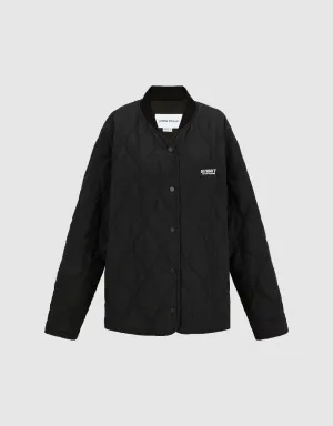 Drop Shoulder Sleeve Straight Padded Coat