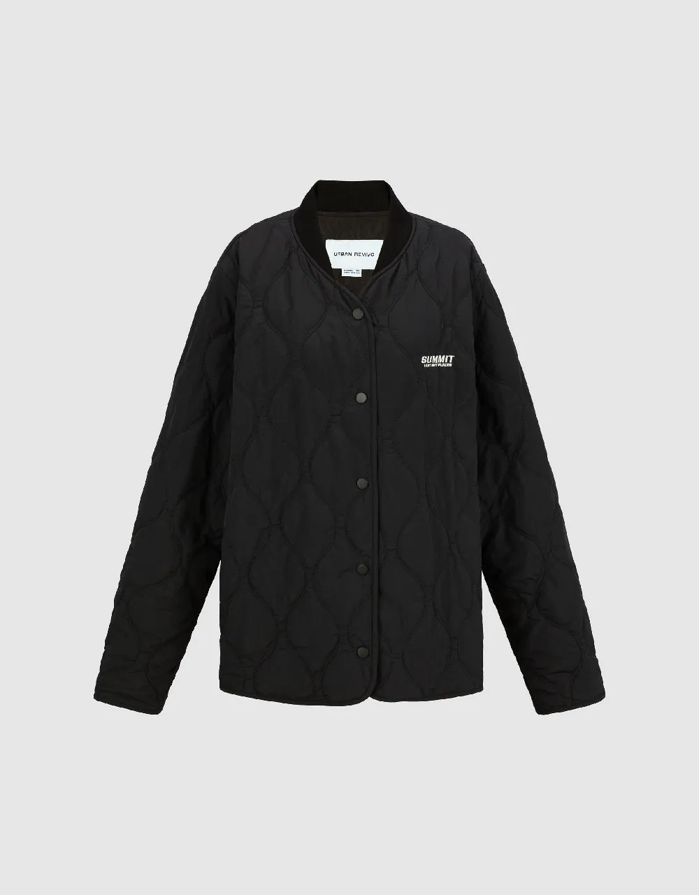 Drop Shoulder Sleeve Straight Padded Coat