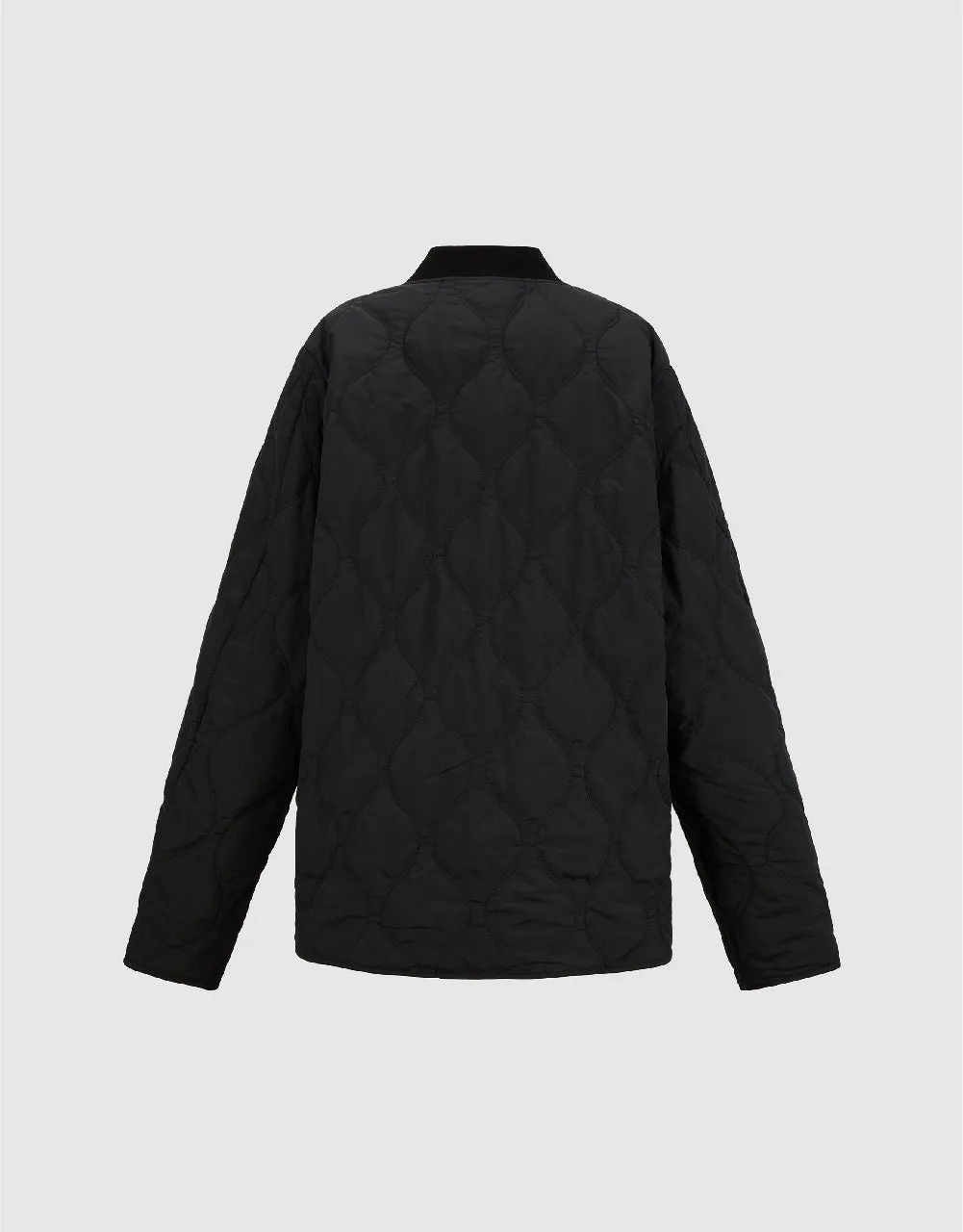 Drop Shoulder Sleeve Straight Padded Coat