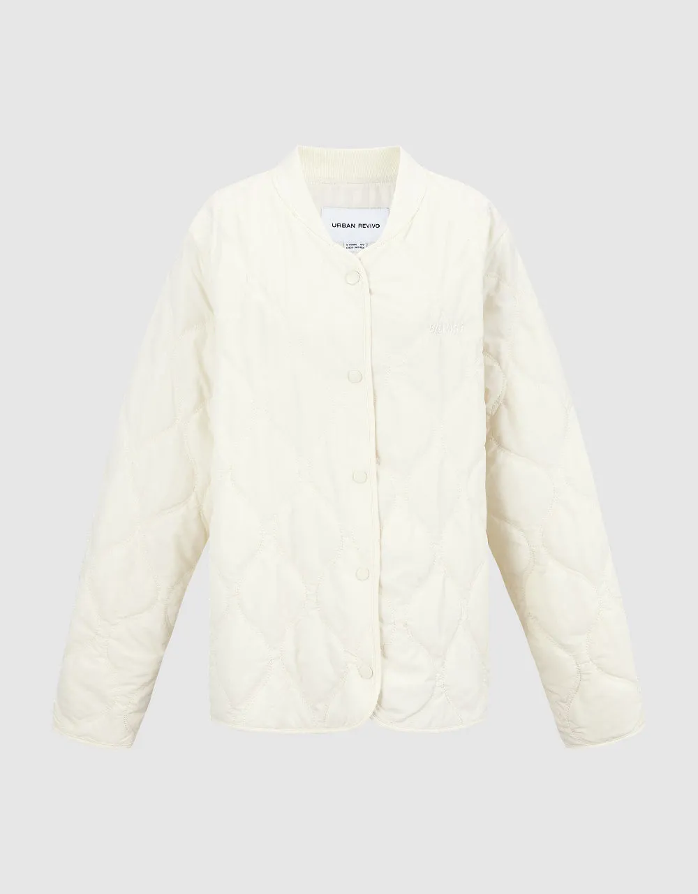Drop Shoulder Sleeve Straight Padded Coat