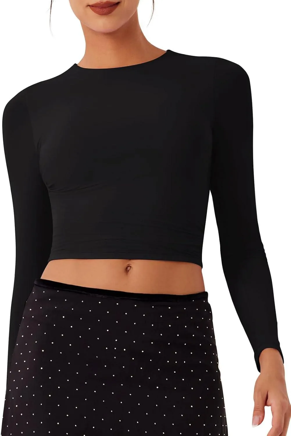 Flawless Fit Long Sleeve Crop Top