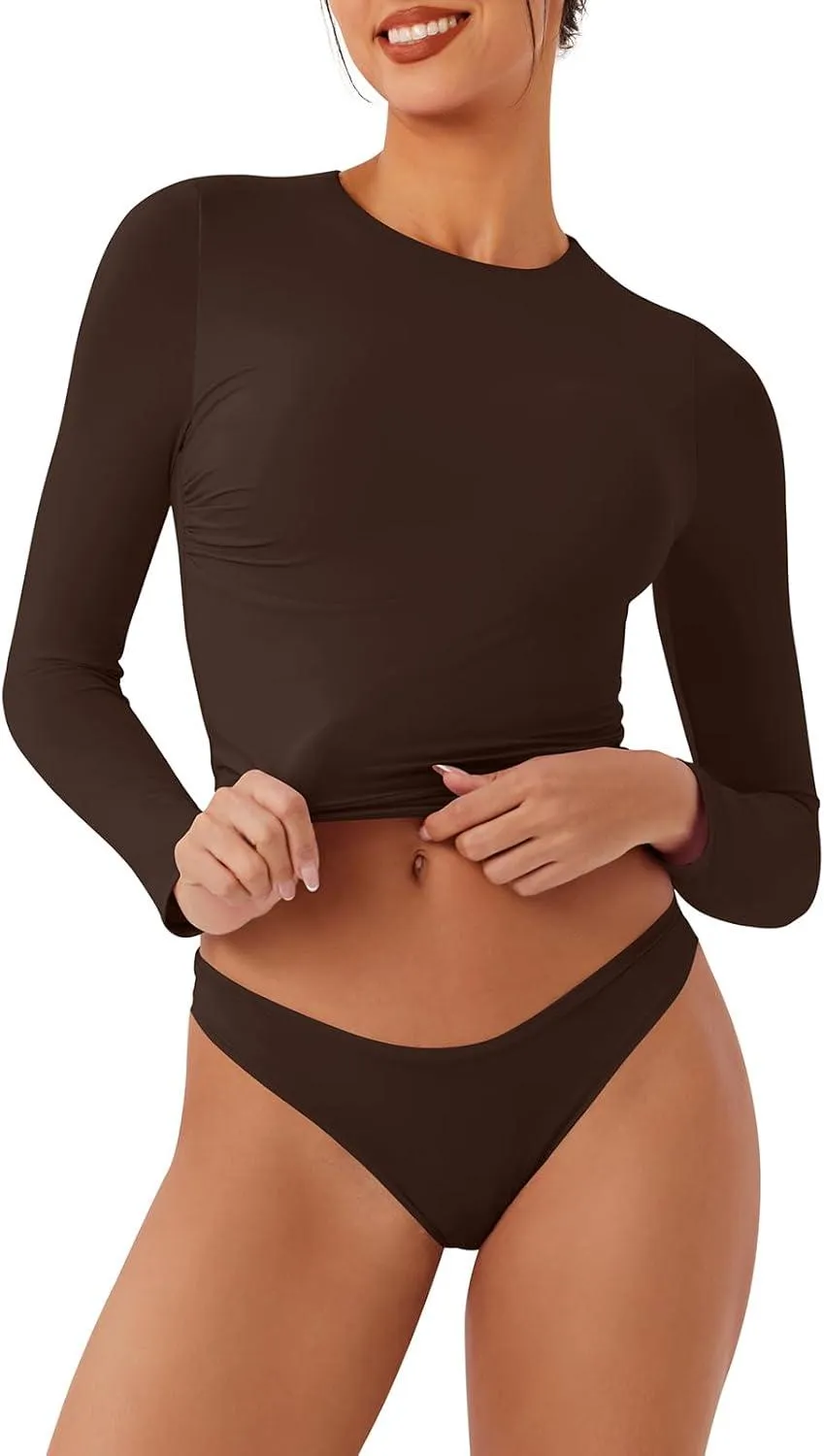 Flawless Fit Long Sleeve Crop Top