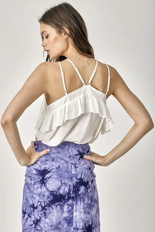 Lacie Trim Detail with Ruffle Cami Top