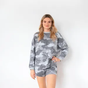 Ladies' Grey Mix Camo Comfortwear Collection Shorties