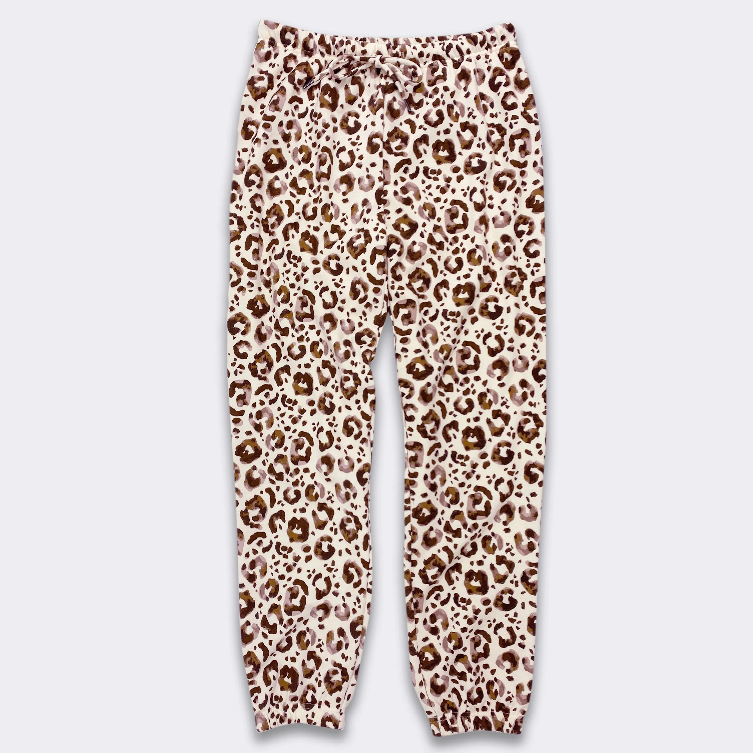 Ladies' White Swan Print Comfortwear Collection Joggers