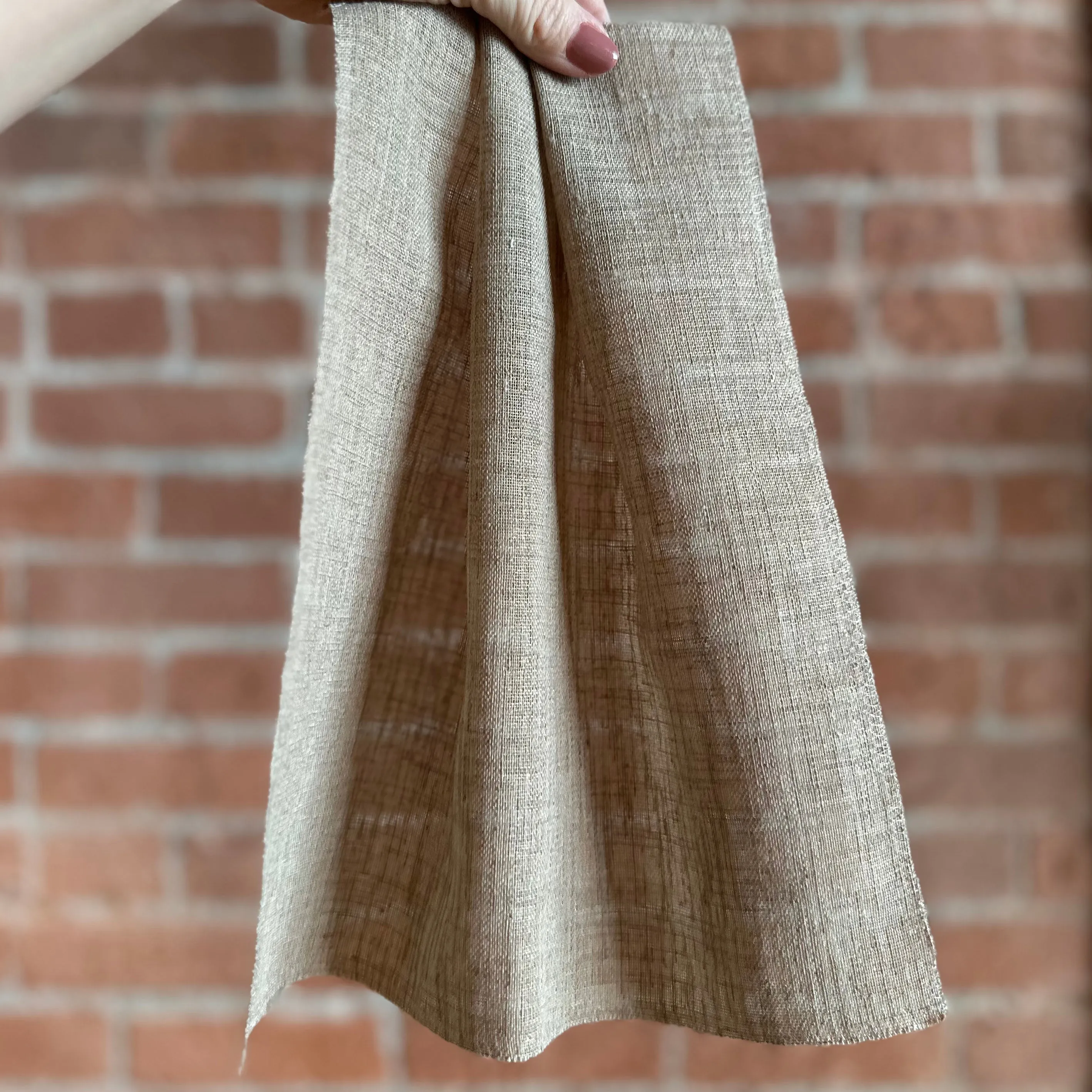 Lin-esque Sheer Warm Sand - Fabric by the Yard