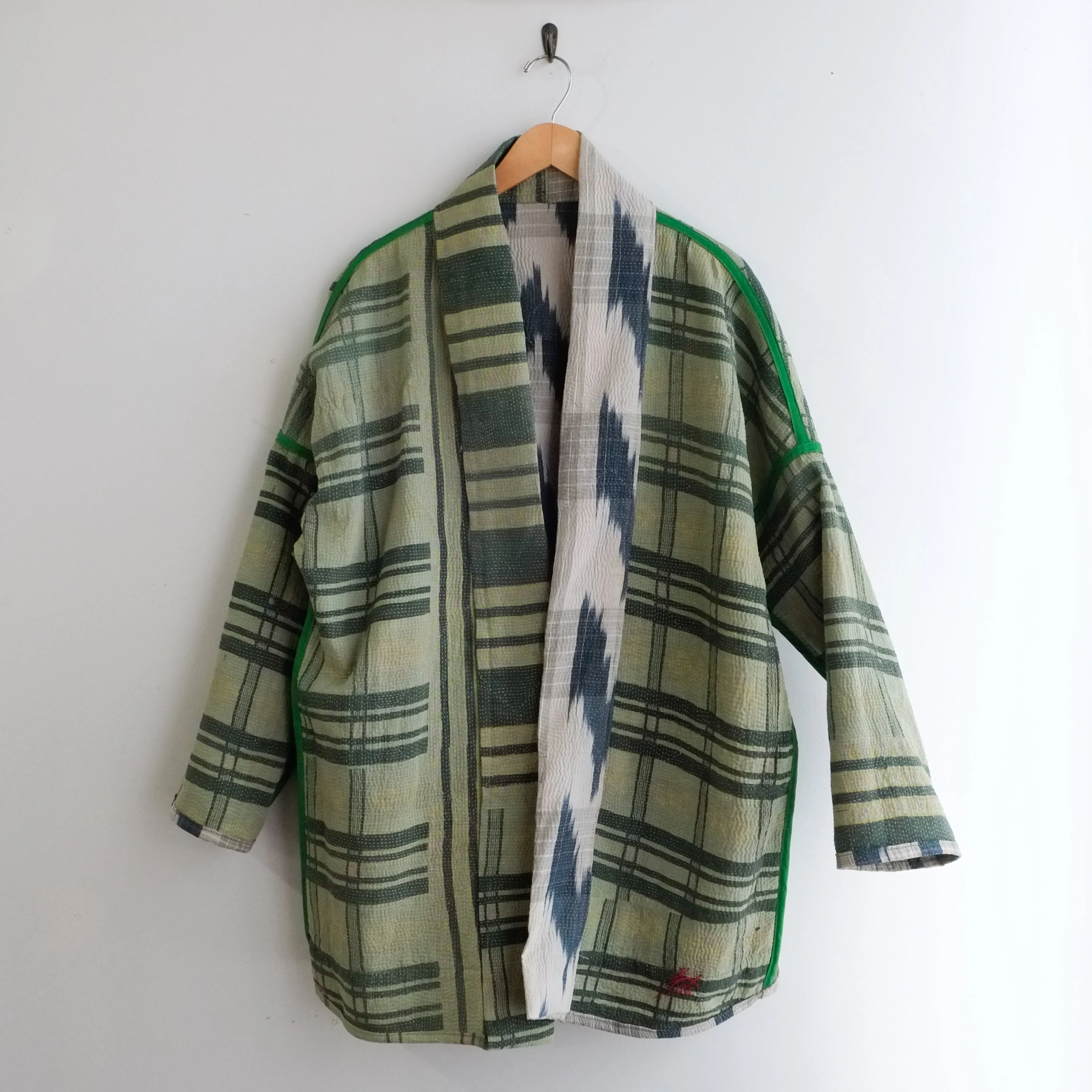 M Green Ikat Pattern Anoushka Jacket LL132