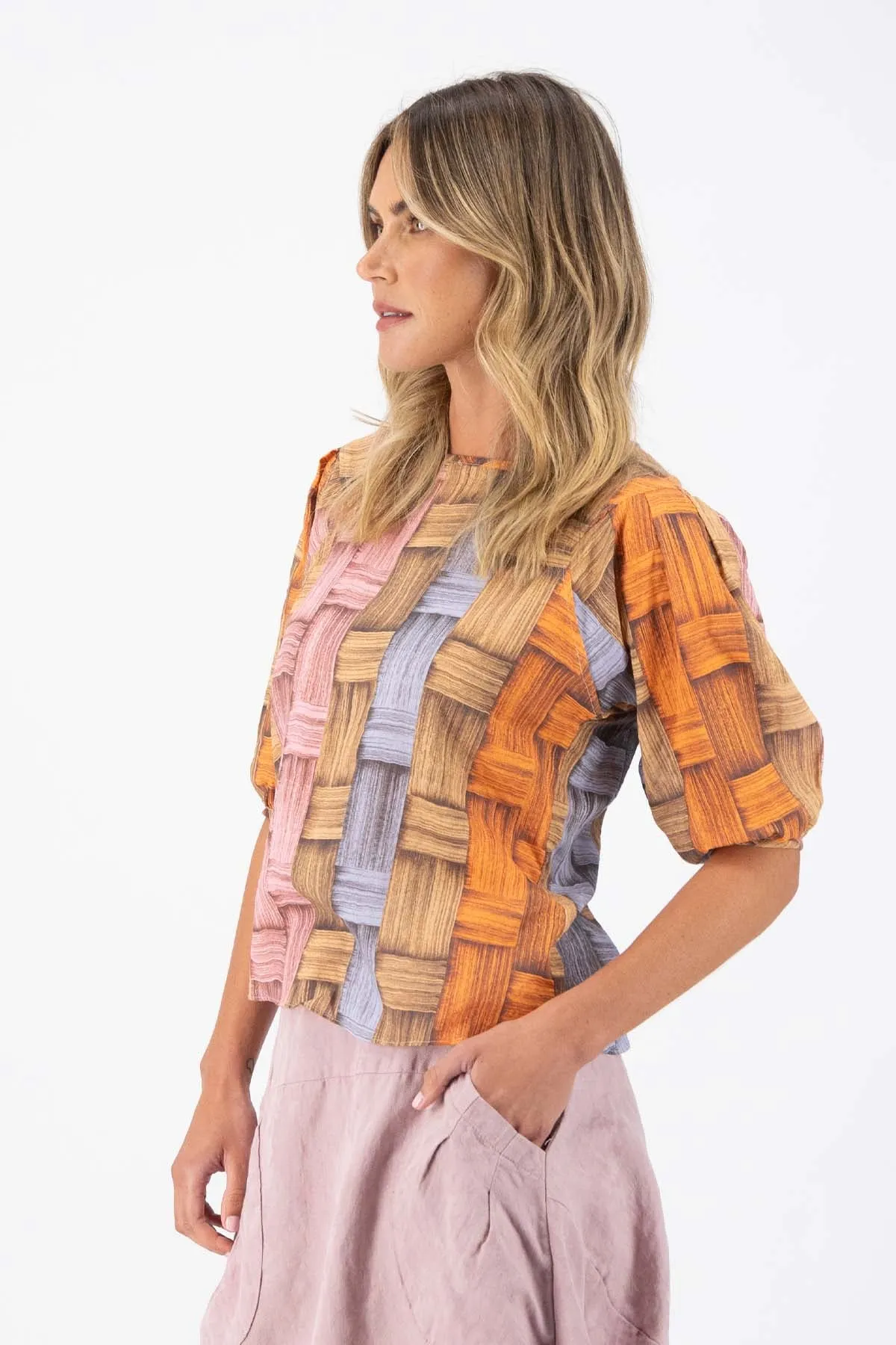 Matador Blouse in Seersucker