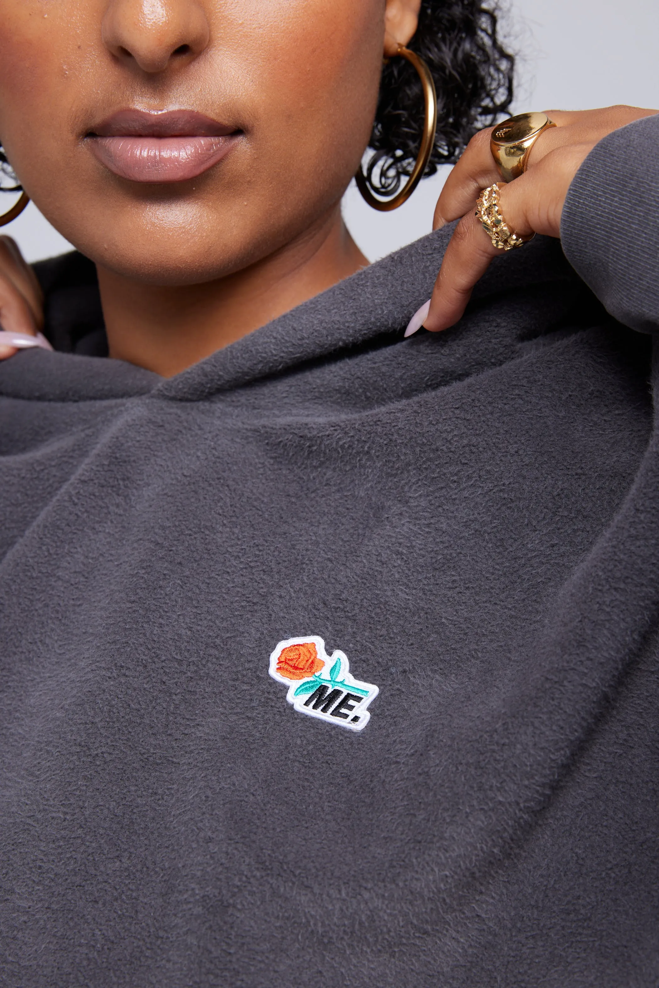 ME. Reverse Brushed Hoodie - Vintage Black