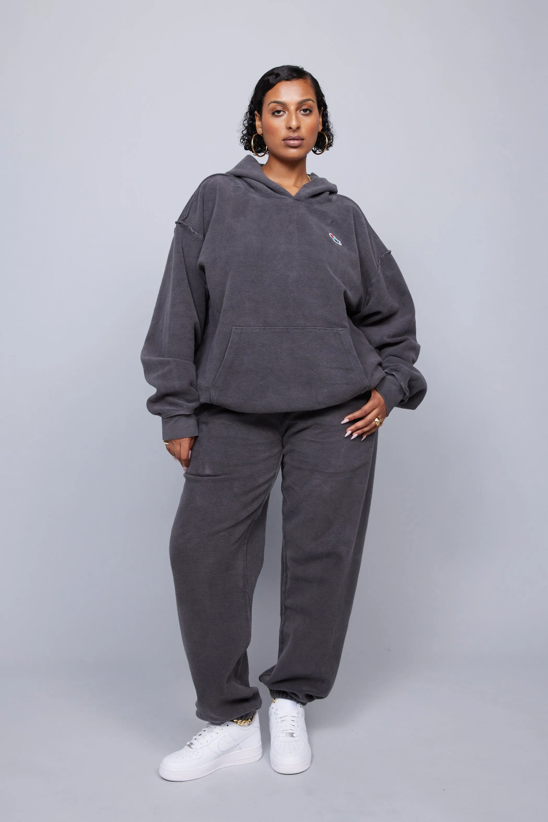 ME. Reverse Brushed Hoodie - Vintage Black