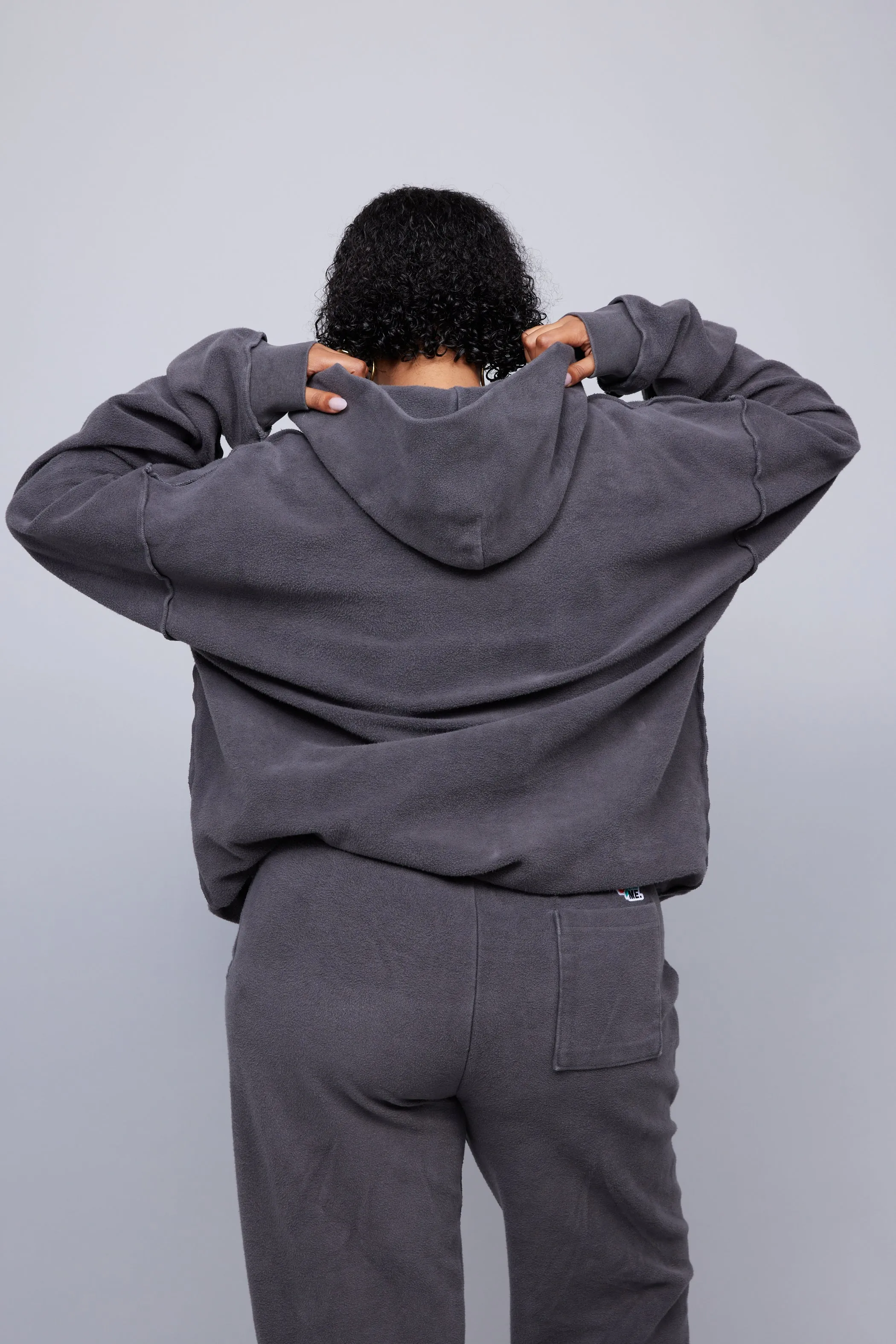 ME. Reverse Brushed Hoodie - Vintage Black