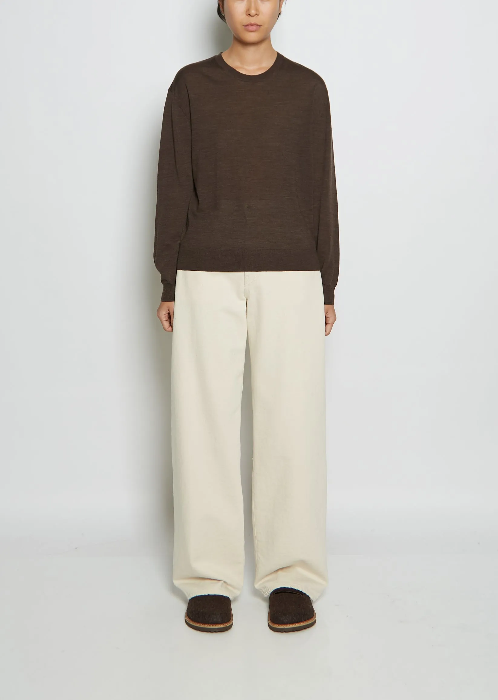 Merino Wool Relaxed Crewneck