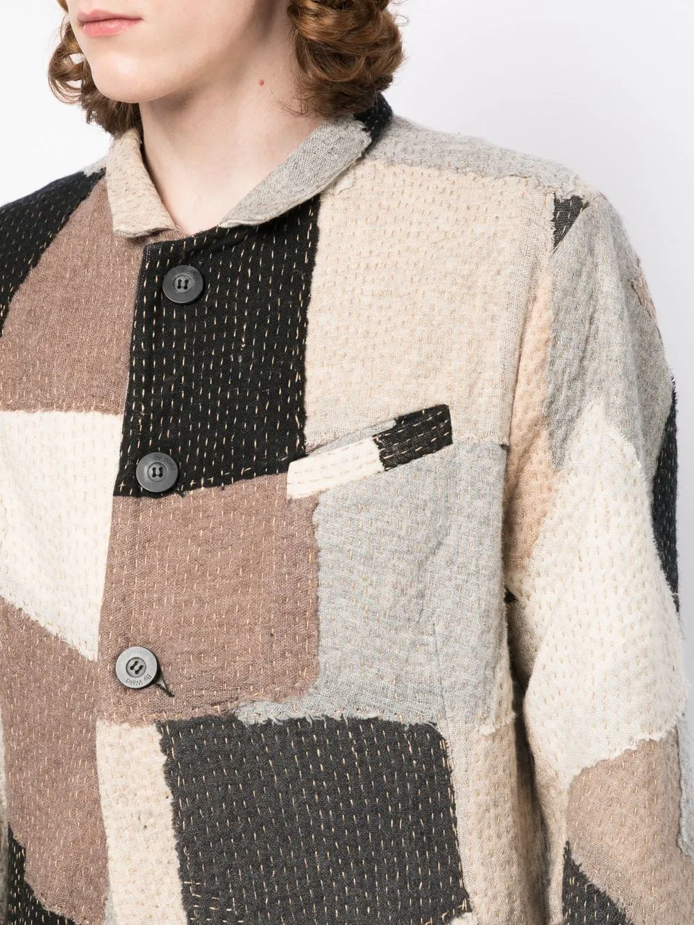 Patchwork Wool Jacket