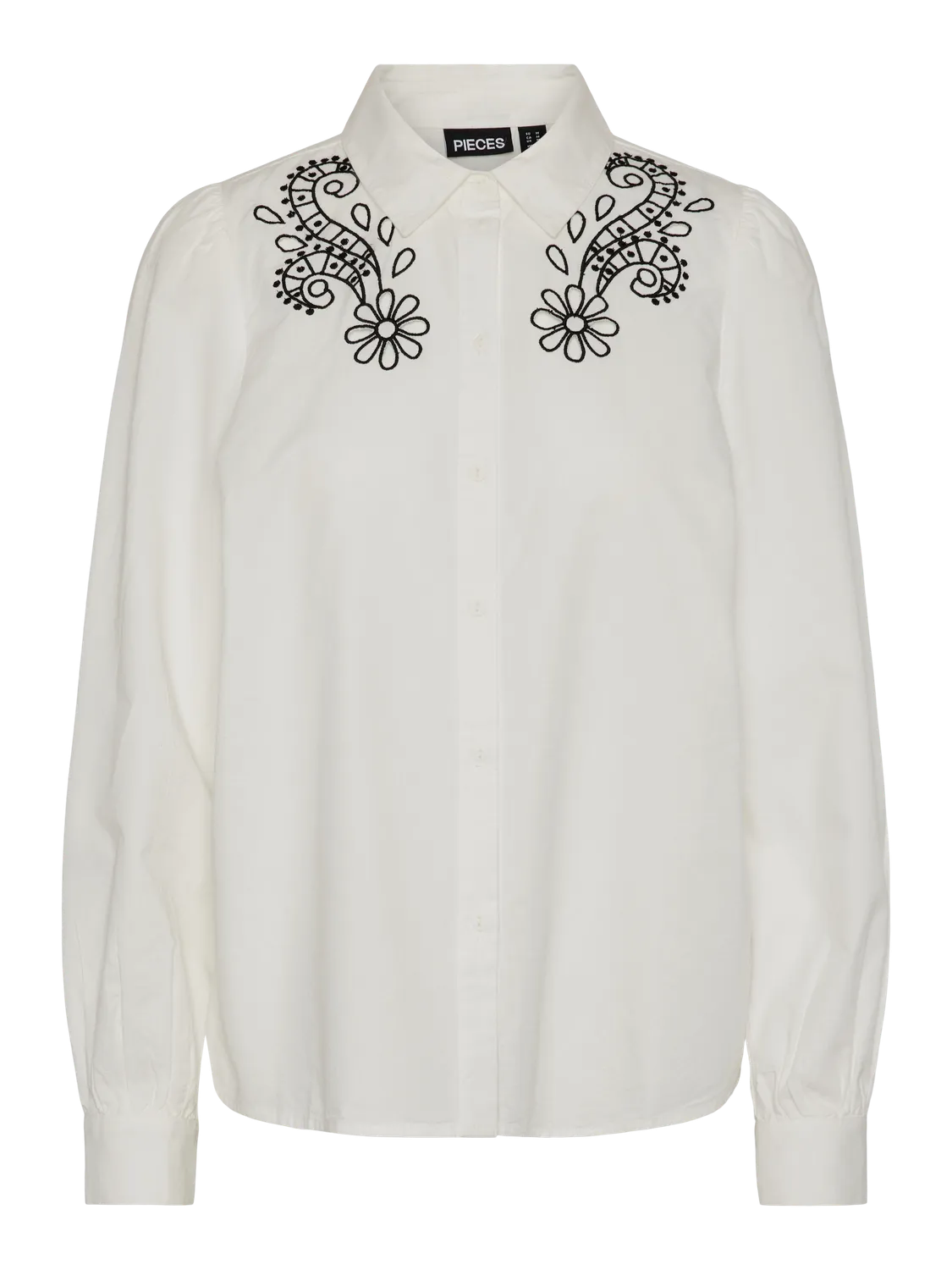 PCNUDA LS EMBROIDERY SHIRT PA QX CUR