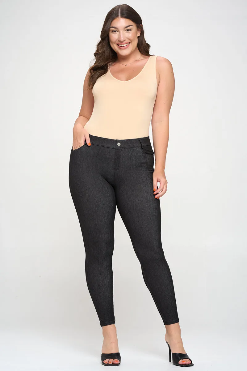 Plus Size Basic V-Neck Tank Top Bodysuit