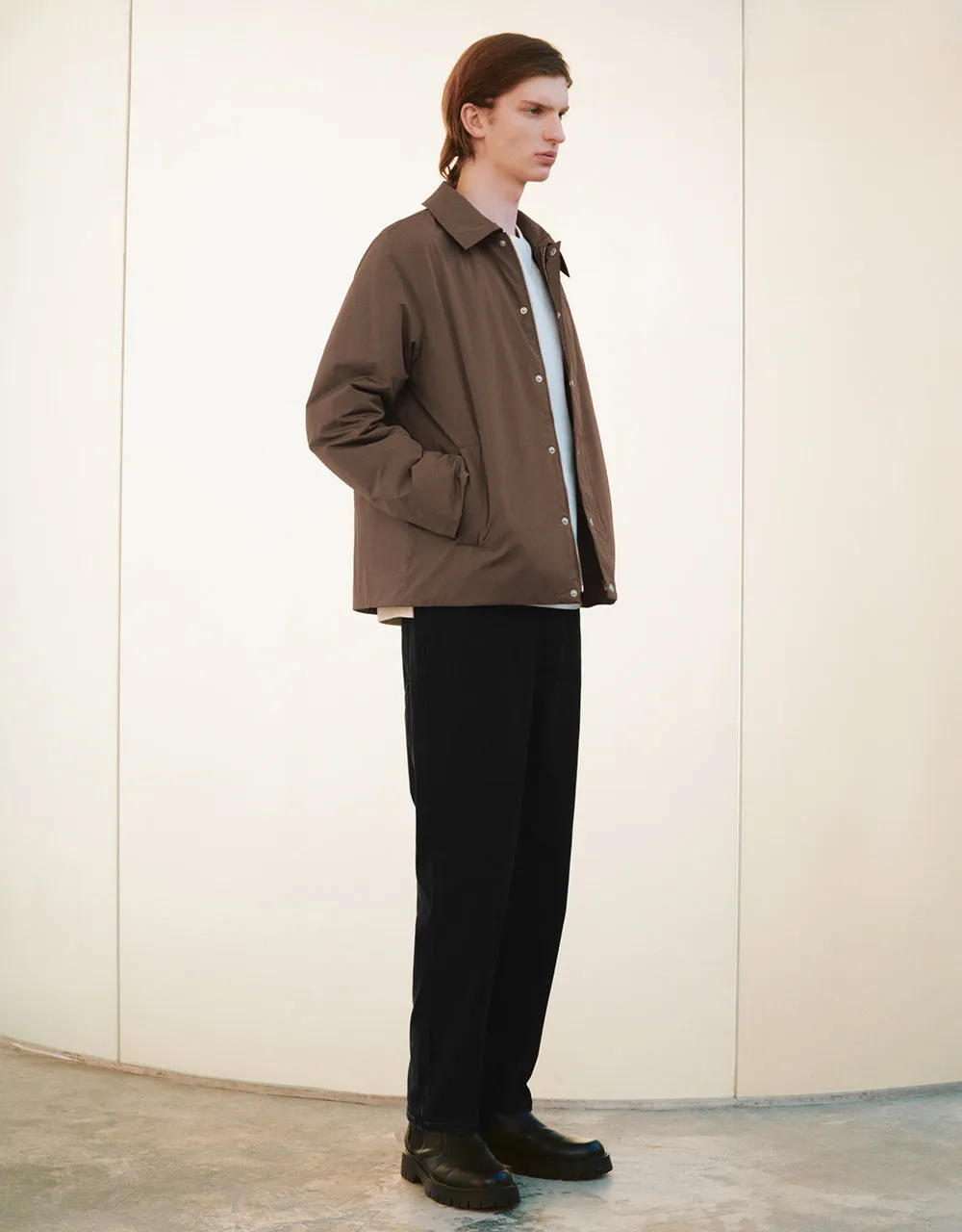 Press Buttoned Padded Coat