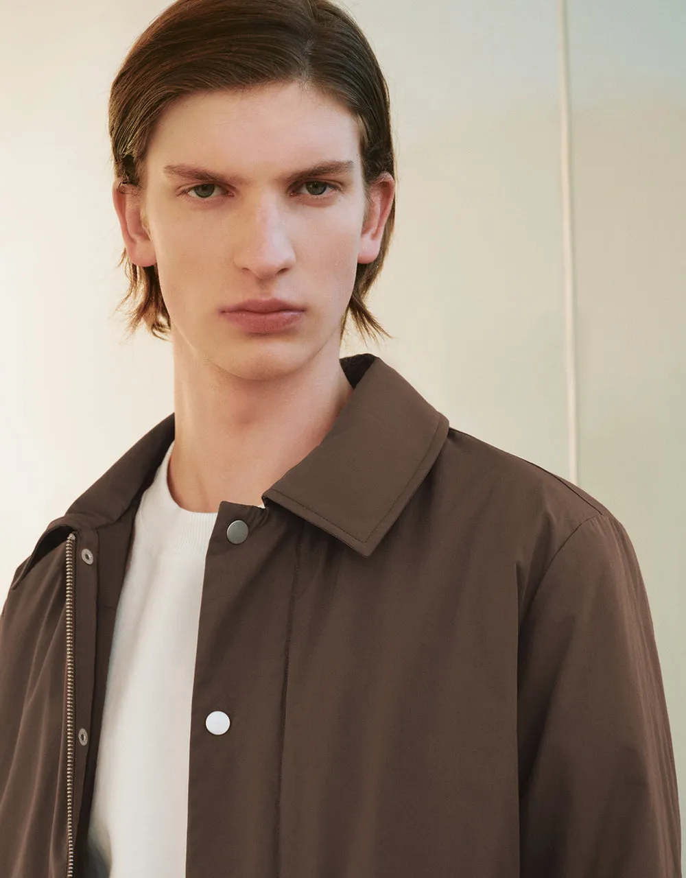 Press Buttoned Padded Coat