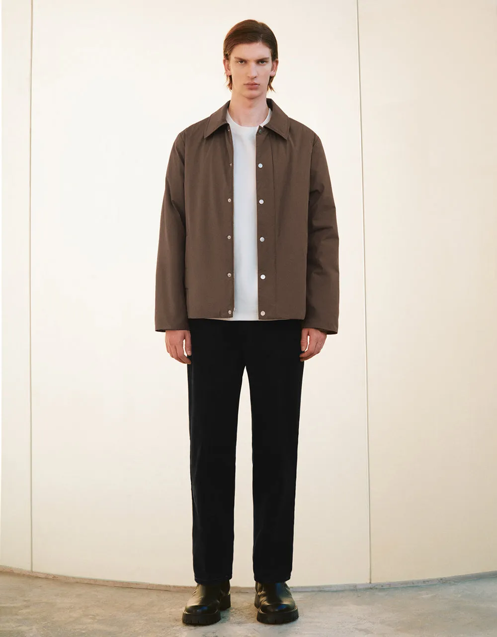 Press Buttoned Padded Coat