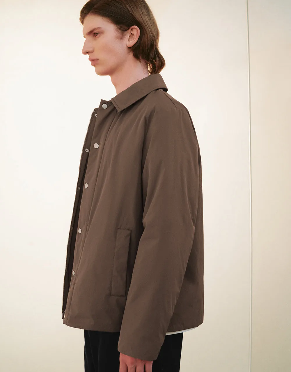 Press Buttoned Padded Coat