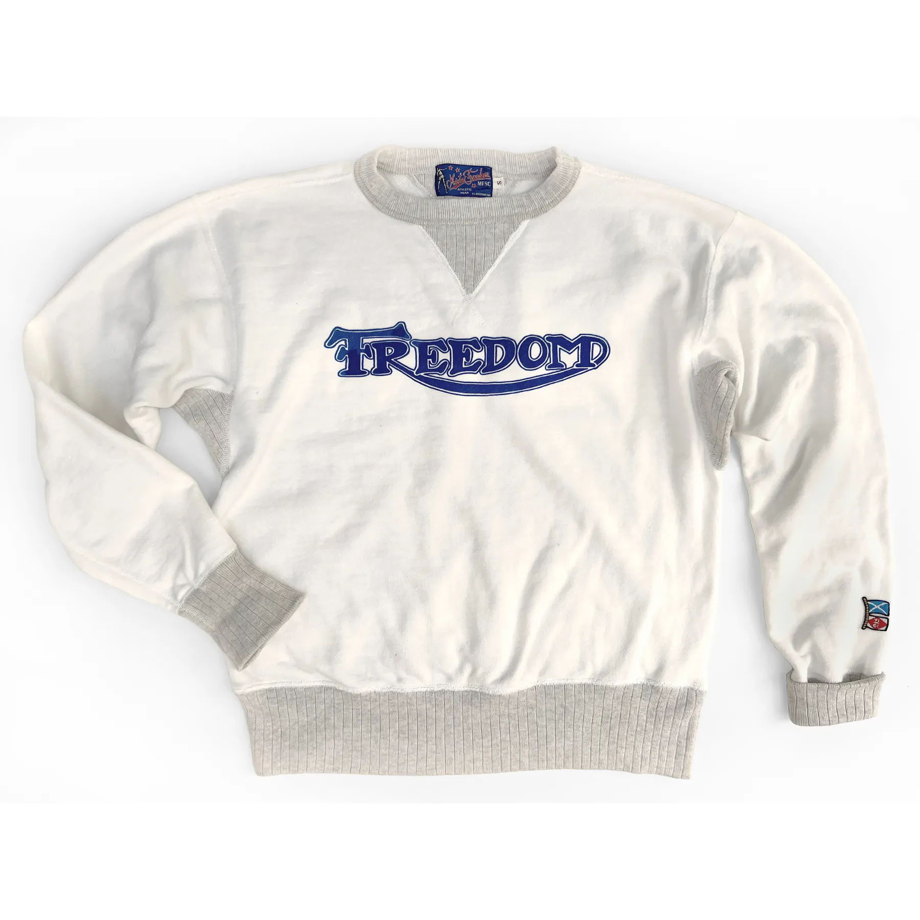 The Medalist Sweatshirt - White, "Freedom" Print