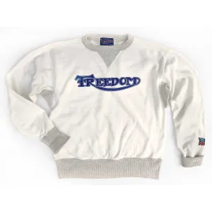 The Medalist Sweatshirt - White, "Freedom" Print