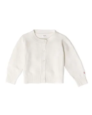 The Organic Garter Stitch Cardigan [Cream]