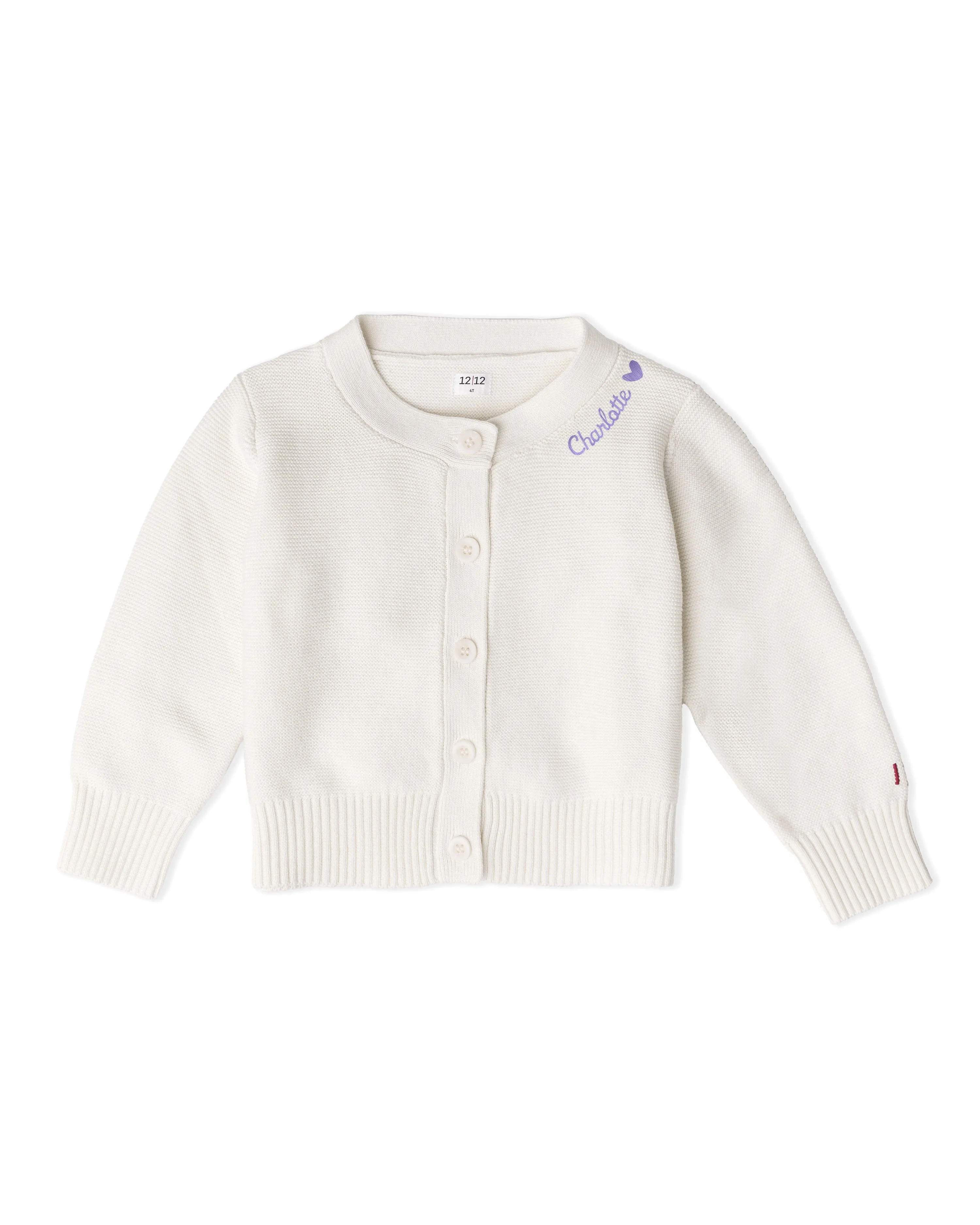 The Organic Garter Stitch Cardigan [Cream]