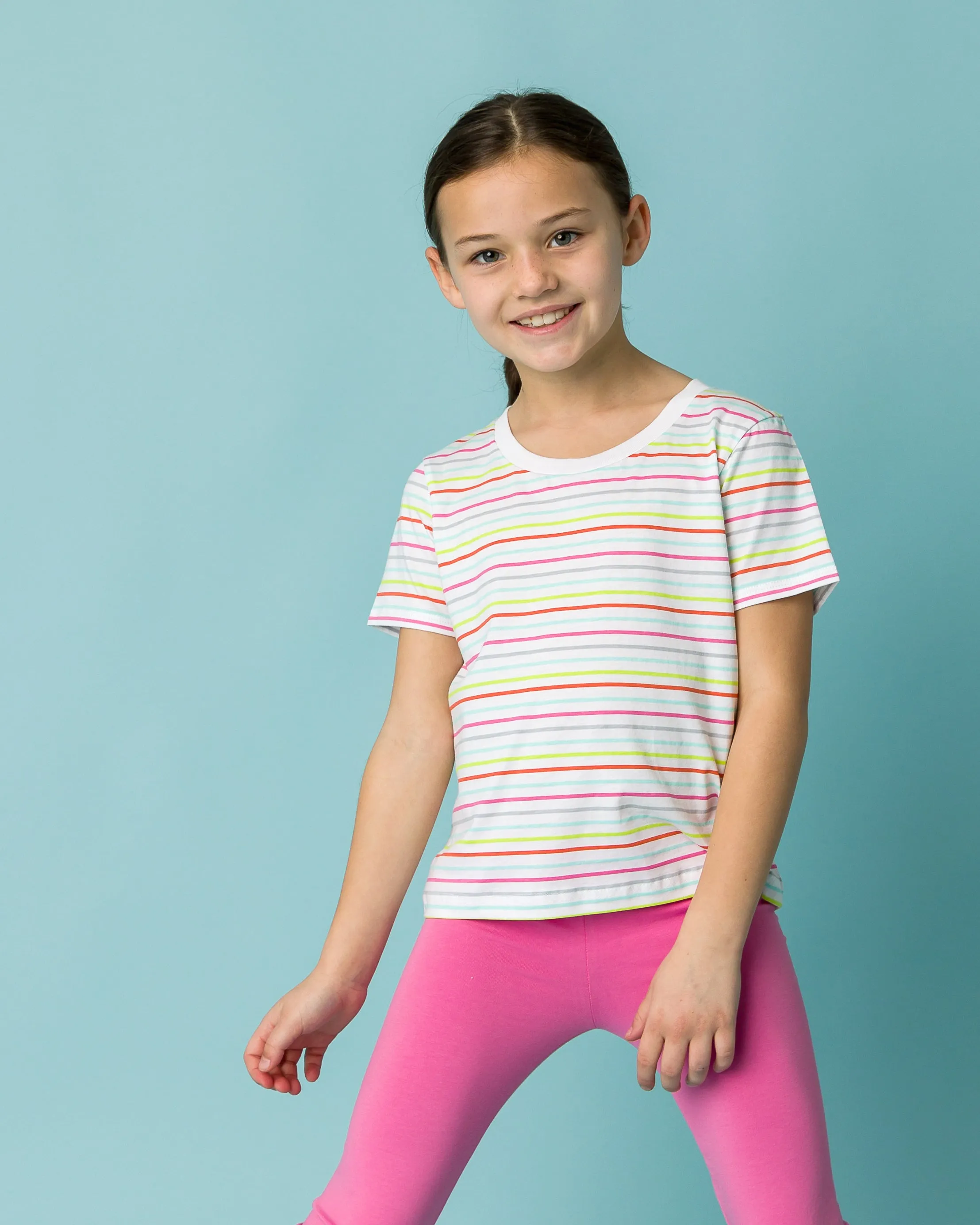 The Organic Short Sleeve Tee [Sydney Stripe]
